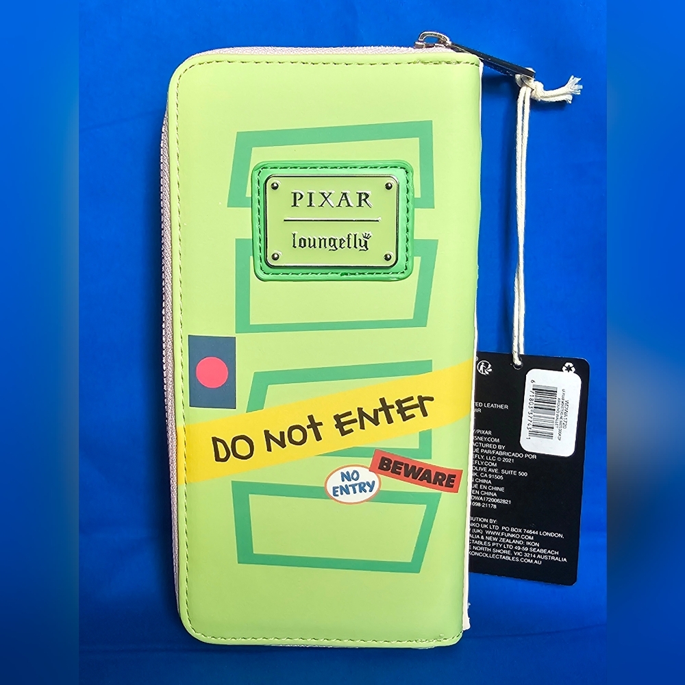 Loungefly Disney Pixar Monsters Inc Boo's Door Zip Around Wallet Sulley Mike NEW